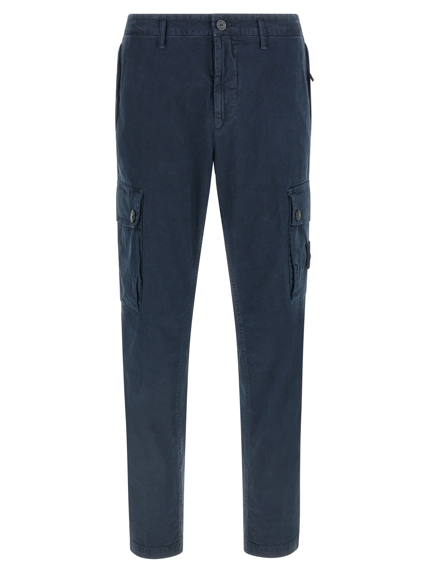 Pantalones Cargo Stone Island De Algodón Elástico Azul