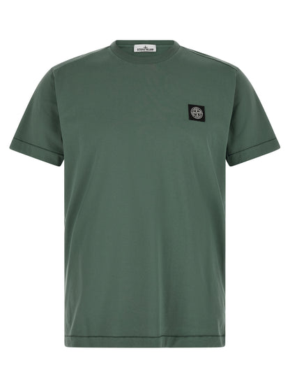 Stone Island Bicolor Cotton T-Shirt