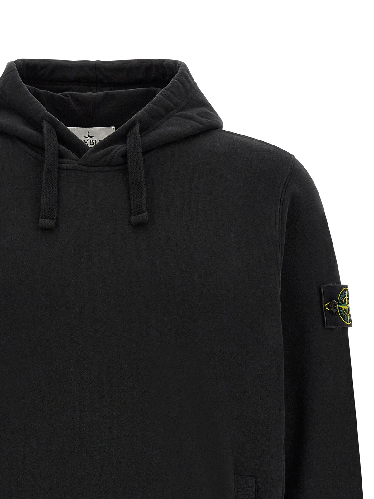 Stone Island Sweat-shirt Noir Coton Style Urbain