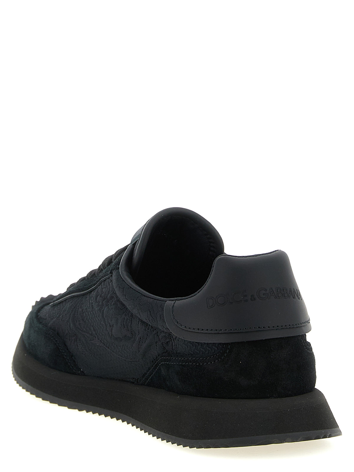 Zapatillas Deportivas De Piel Negra Modelo Dg Dolce & Gabbana