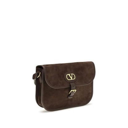 Valentino Garavani Brown Calfskin Shoulder Bag Bos Taurus Model