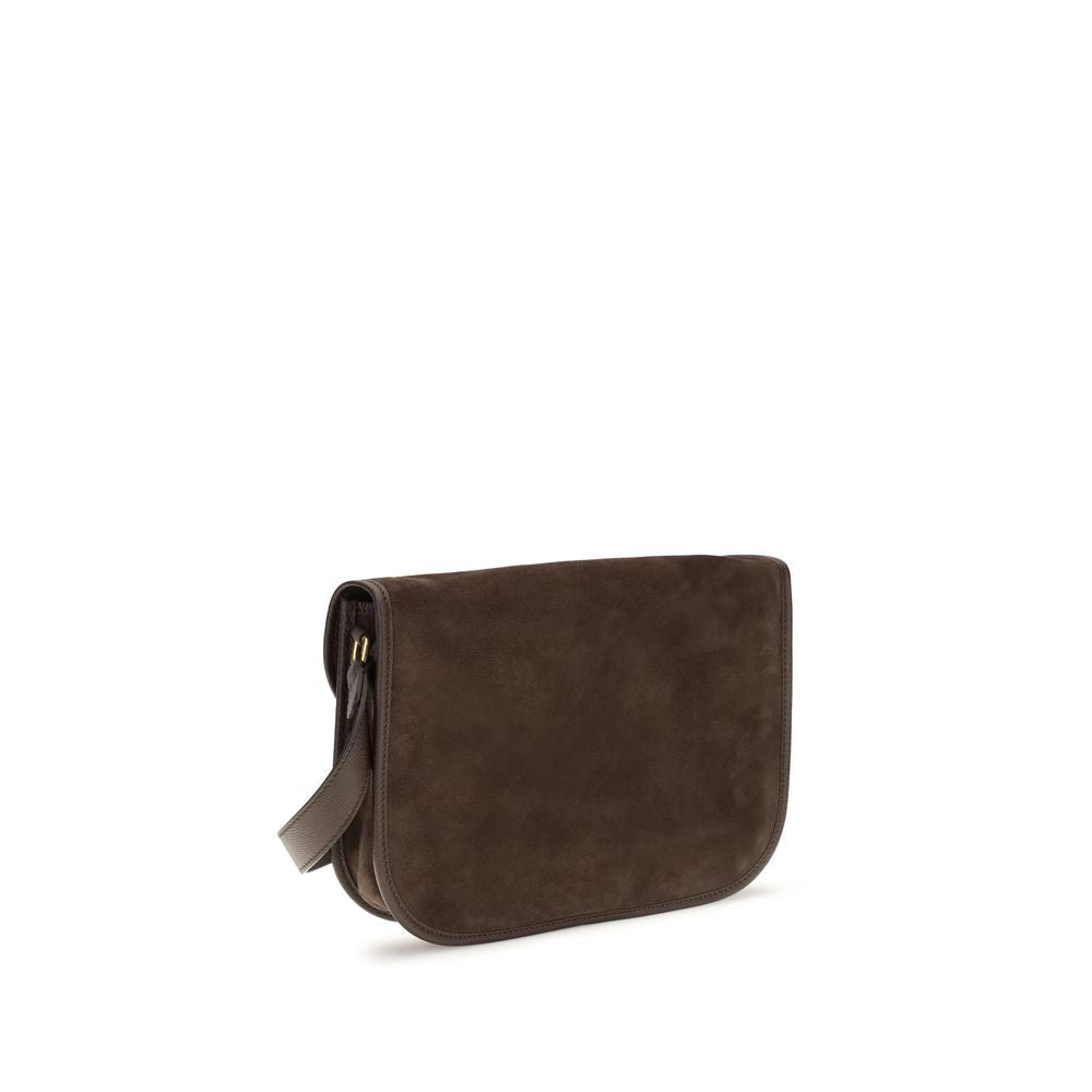 Valentino Garavani Brown Calfskin Shoulder Bag Bos Taurus Model