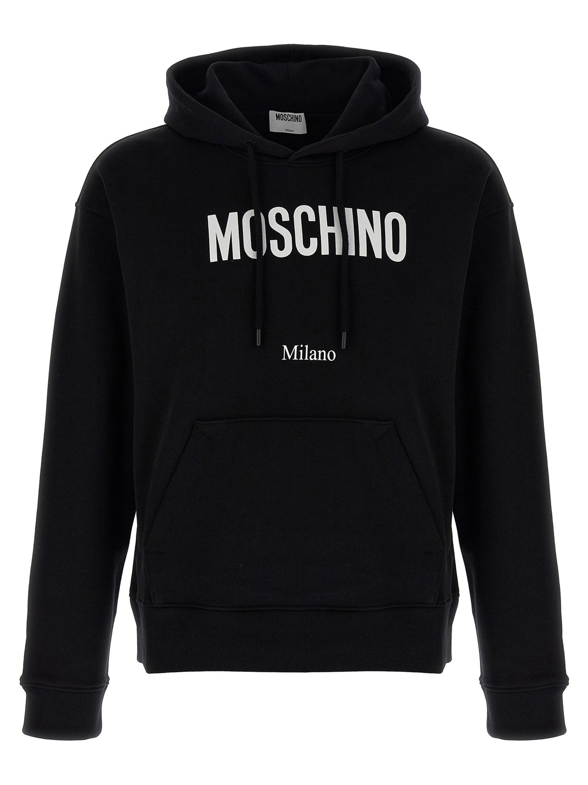 Moschino Sudadera Negra - Algodón Puro Y Línea Depurada