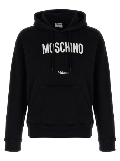 Moschino Sudadera Negra - Algodón Puro Y Línea Depurada