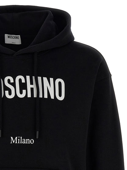 Moschino Sudadera Negra - Algodón Puro Y Línea Depurada