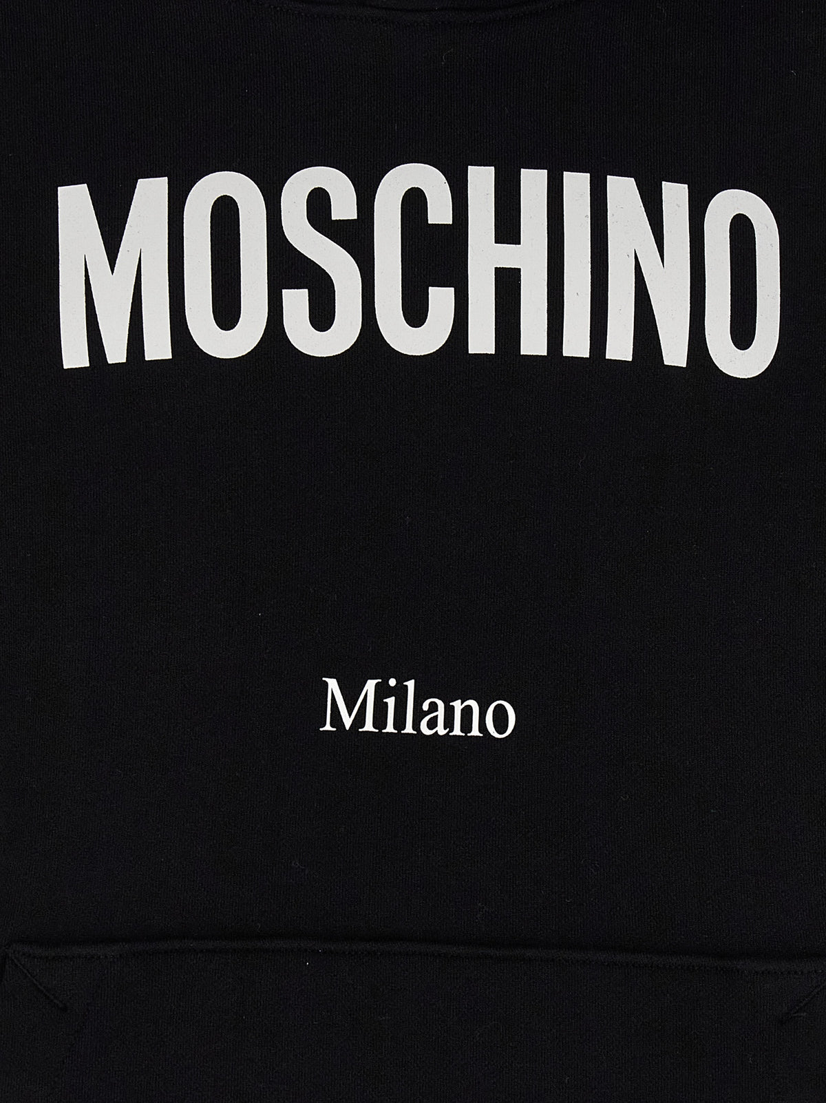 Moschino Sudadera Negra - Algodón Puro Y Línea Depurada