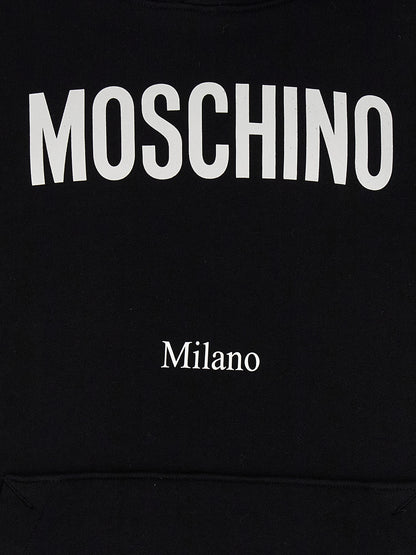 Moschino Sudadera Negra - Algodón Puro Y Línea Depurada