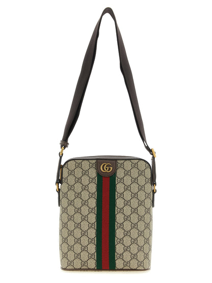 Gucci Ophidia GG Monogram Beige Polyethylene Shoulder Bag