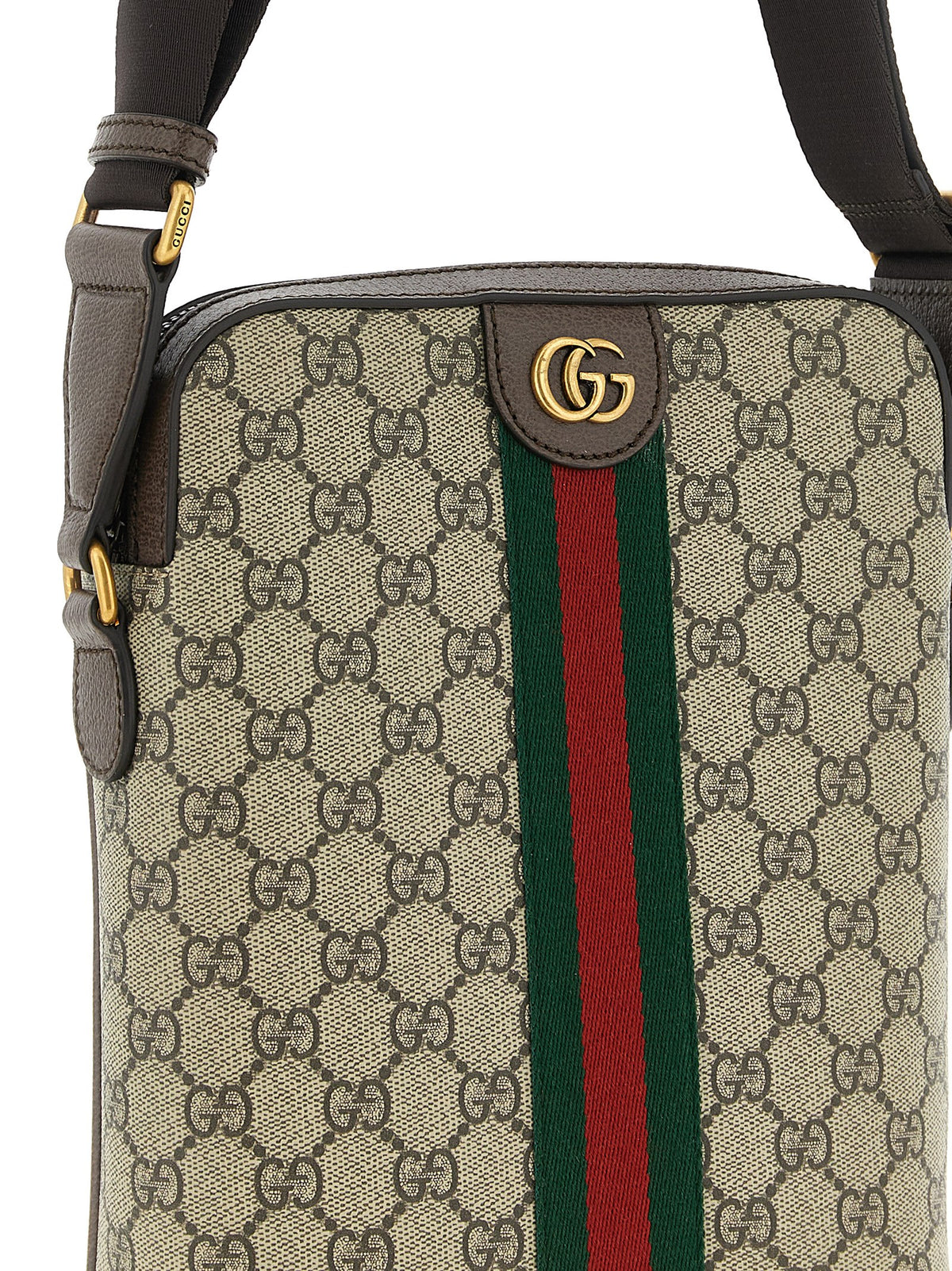 Gucci Ophidia GG Monogram Beige Polyethylene Shoulder Bag