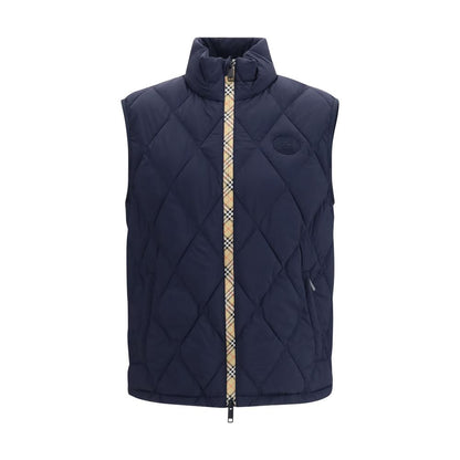 Burberry Light Blue Polyamide Sleeveless Jacket