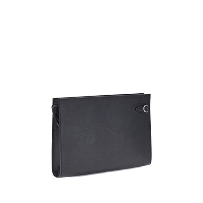 Valentino Garavani Black Calfskin Leather Wallet Bos Taurus