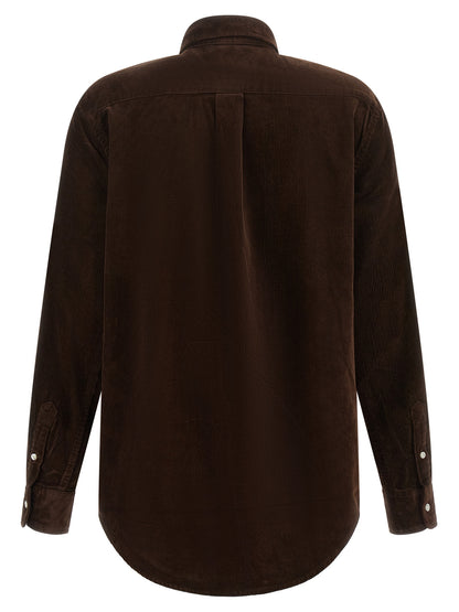 Polo Ralph Lauren Brown Cotton Blouse