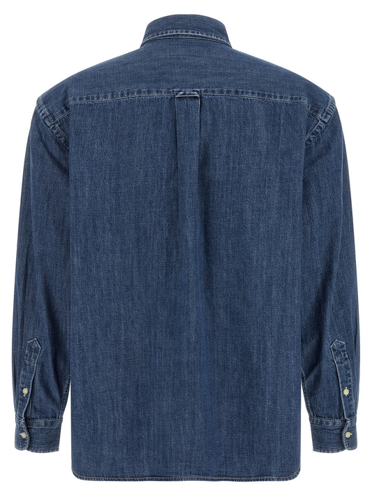 Blusa Polo Ralph Lauren De Algodón Azul Corte Estructurado