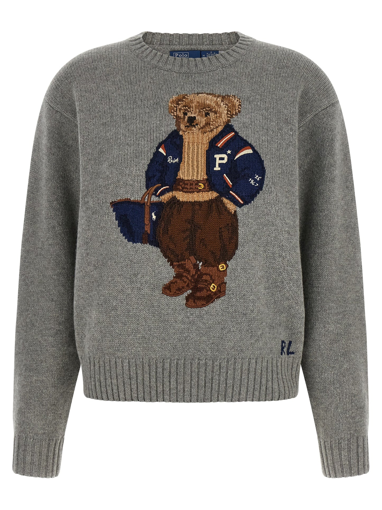 Gilet ouvert Polo Ralph Lauren en laine gris, unisexe