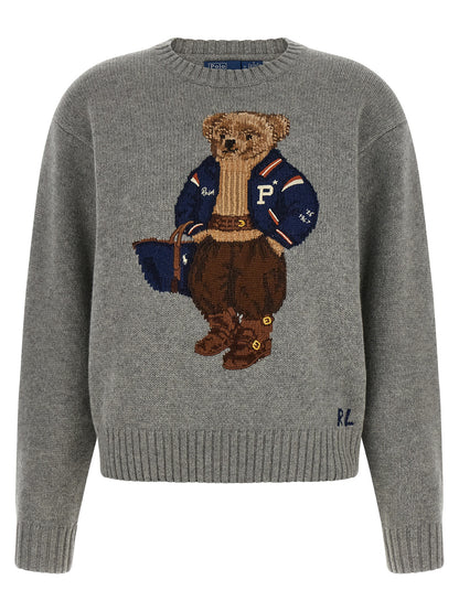 Gilet ouvert Polo Ralph Lauren en laine gris, unisexe