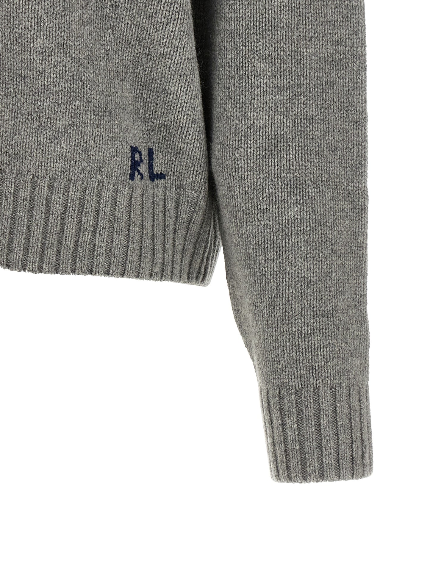 Gilet ouvert Polo Ralph Lauren en laine gris, unisexe