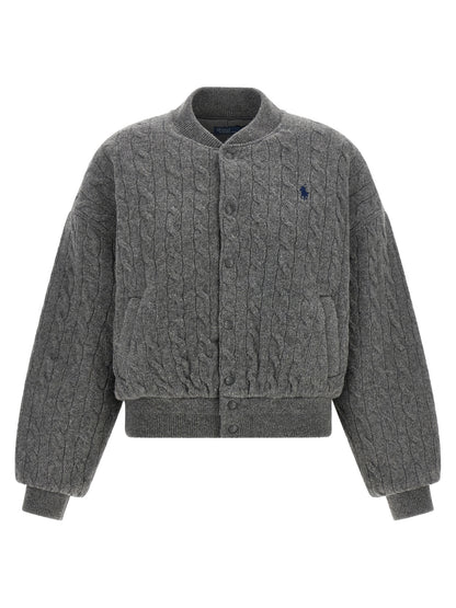 Moda Y Estilo Chaqueta Bomber Lana Gris Polo Ralph Lauren