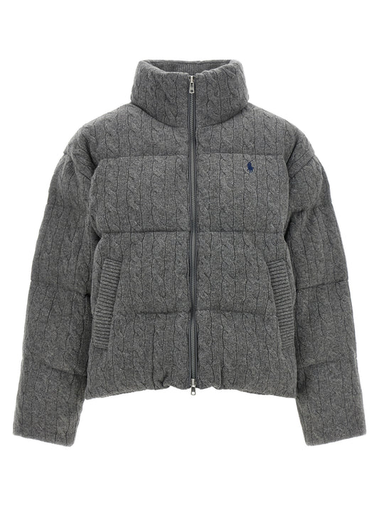 Abrigo de Lana Gris Largo Completo Polo Ralph Lauren