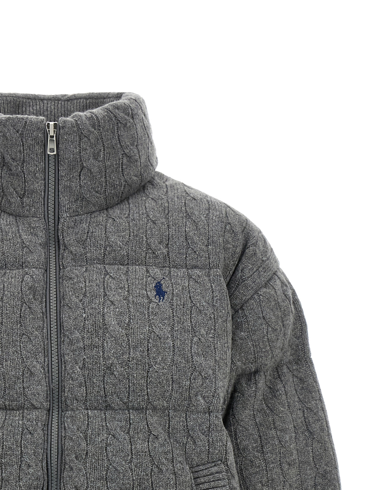 Abrigo de Lana Gris Largo Completo Polo Ralph Lauren