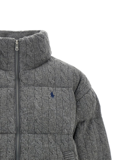 Abrigo de Lana Gris Largo Completo Polo Ralph Lauren