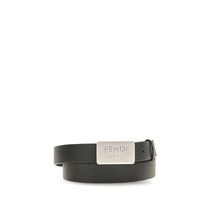 Cinturón Fendi Negro De Piel De Becerro Modelo Bos Taurus Regular