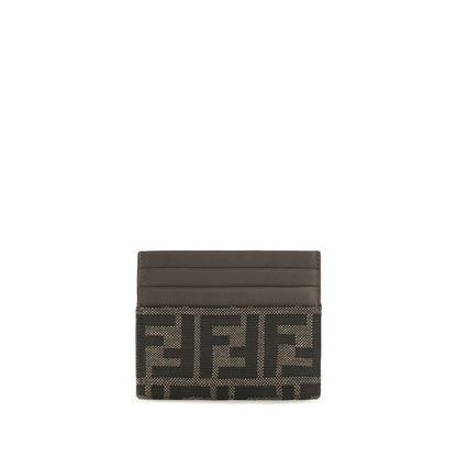 Tarjetero Fendi De Poliéster Marrón Diseño Minimalista