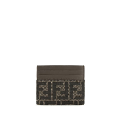 Tarjetero Fendi De Poliéster Marrón Diseño Minimalista