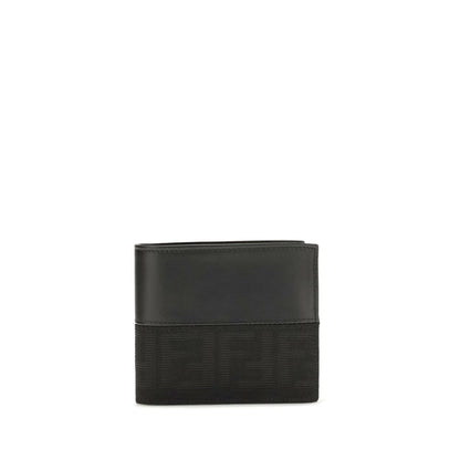 Fendi Bos Taurus black calfskin wallet