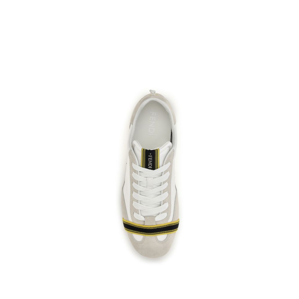 Zapatillas Deportivas Fendi de Tejido Gris Cómodas Modelo Wrap