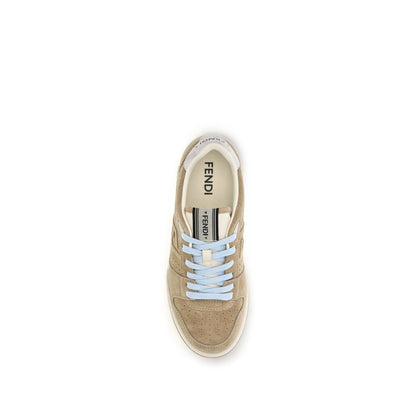 Zapatillas Fendi De Ante Beige Con Silueta Refinada