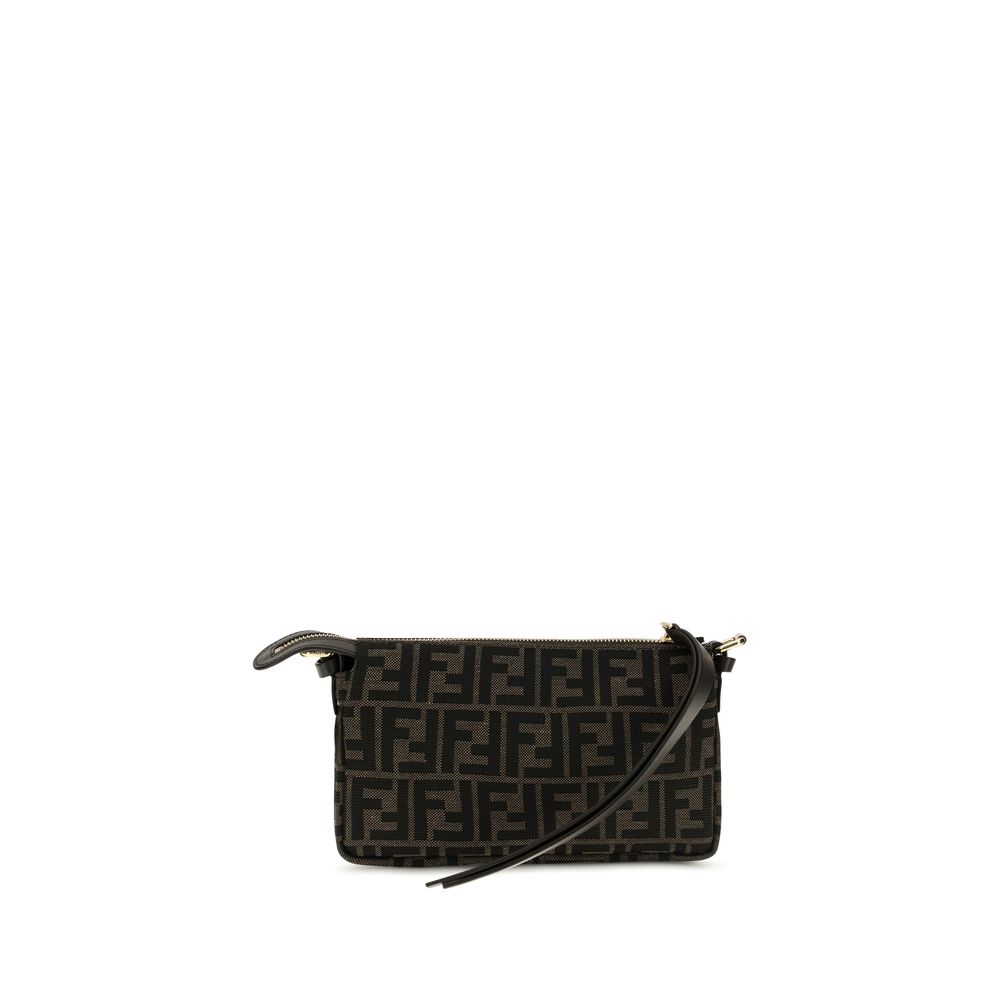 Bolso De Hombro De Poliéster Marrón Fendi Para Uso Diario