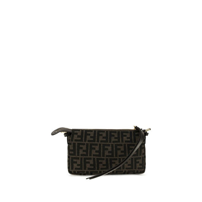 Bolso De Hombro De Poliéster Marrón Fendi Para Uso Diario