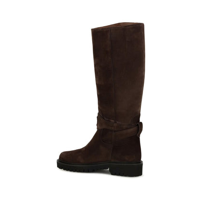 Valentino Garavani Botas Planas De Ante - Corte Alto