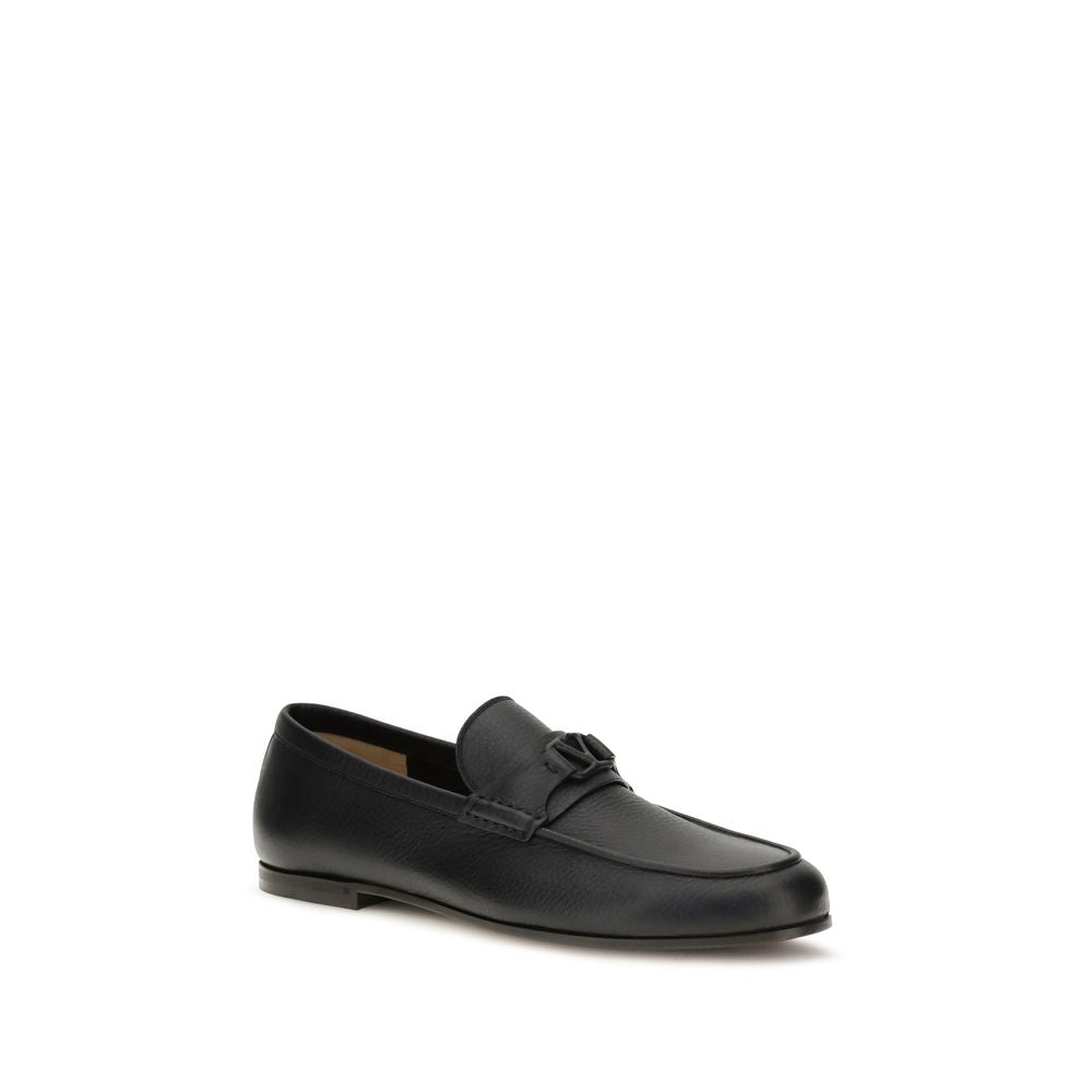 Valentino Garavani Mocassins Noir Daim de cerf - Ajustement Immédiat