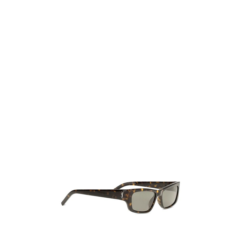 Brown Acetate Saint Laurent Sunglasses with a Contemporary Style