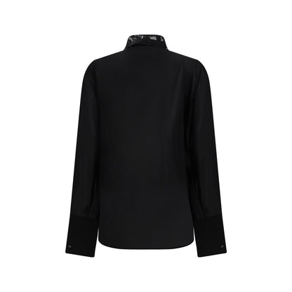 Fendi Black Silk Blouse Current Women's Garment