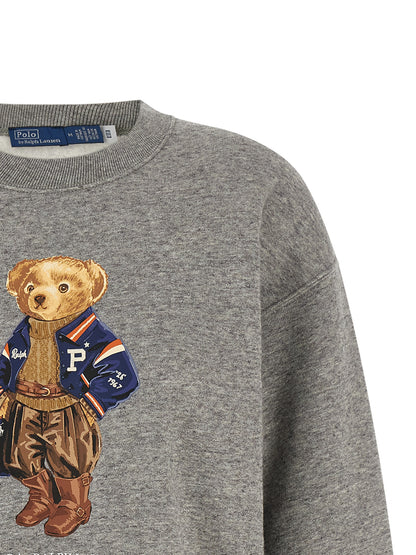 Sweat-shirt Polo Ralph Lauren en coton gris classique