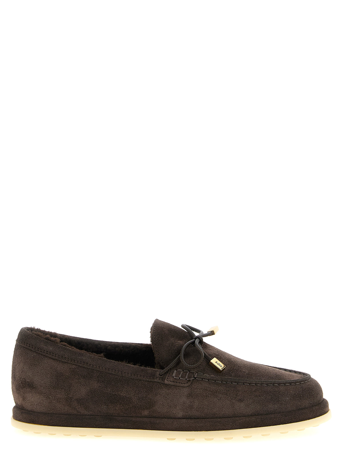 Mocasines Deslizantes De Piel De Ternera Color Marrón Tod's