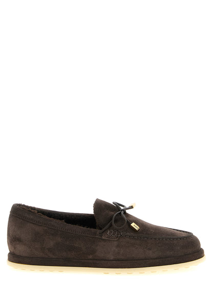 Mocasines Deslizantes De Piel De Ternera Color Marrón Tod's