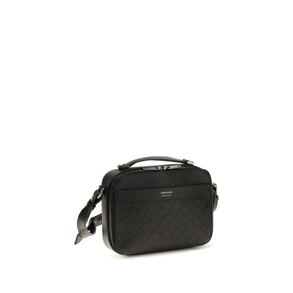 Ferragamo Sac à Bandoulière Noir Cuir De Veau Bos Taurus