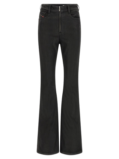 Jean Diesel Slim Fit en Coton Noir - Coupe Anatomique et Taille Haute