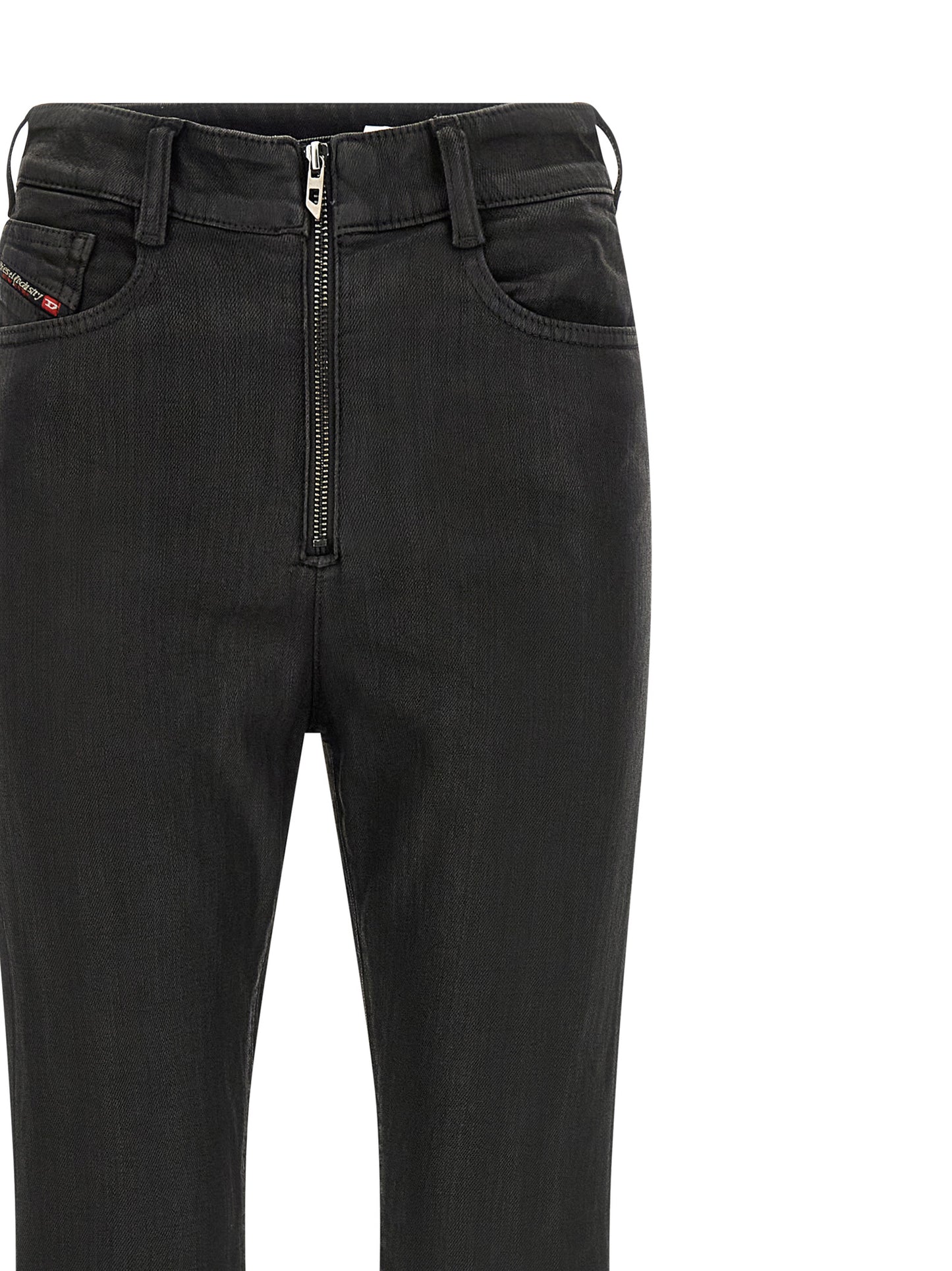 Jean Diesel Slim Fit en Coton Noir - Coupe Anatomique et Taille Haute