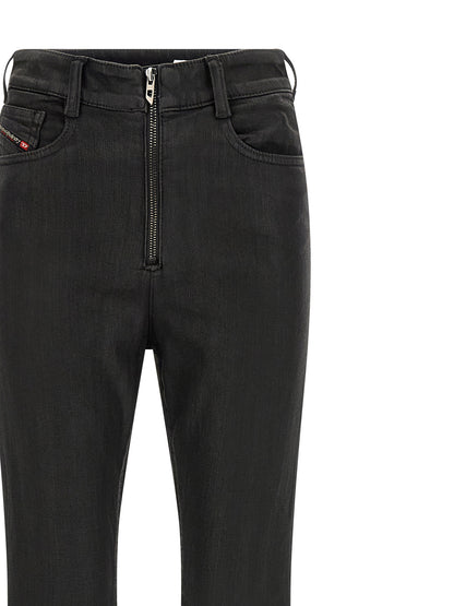 Jean Diesel Slim Fit en Coton Noir - Coupe Anatomique et Taille Haute
