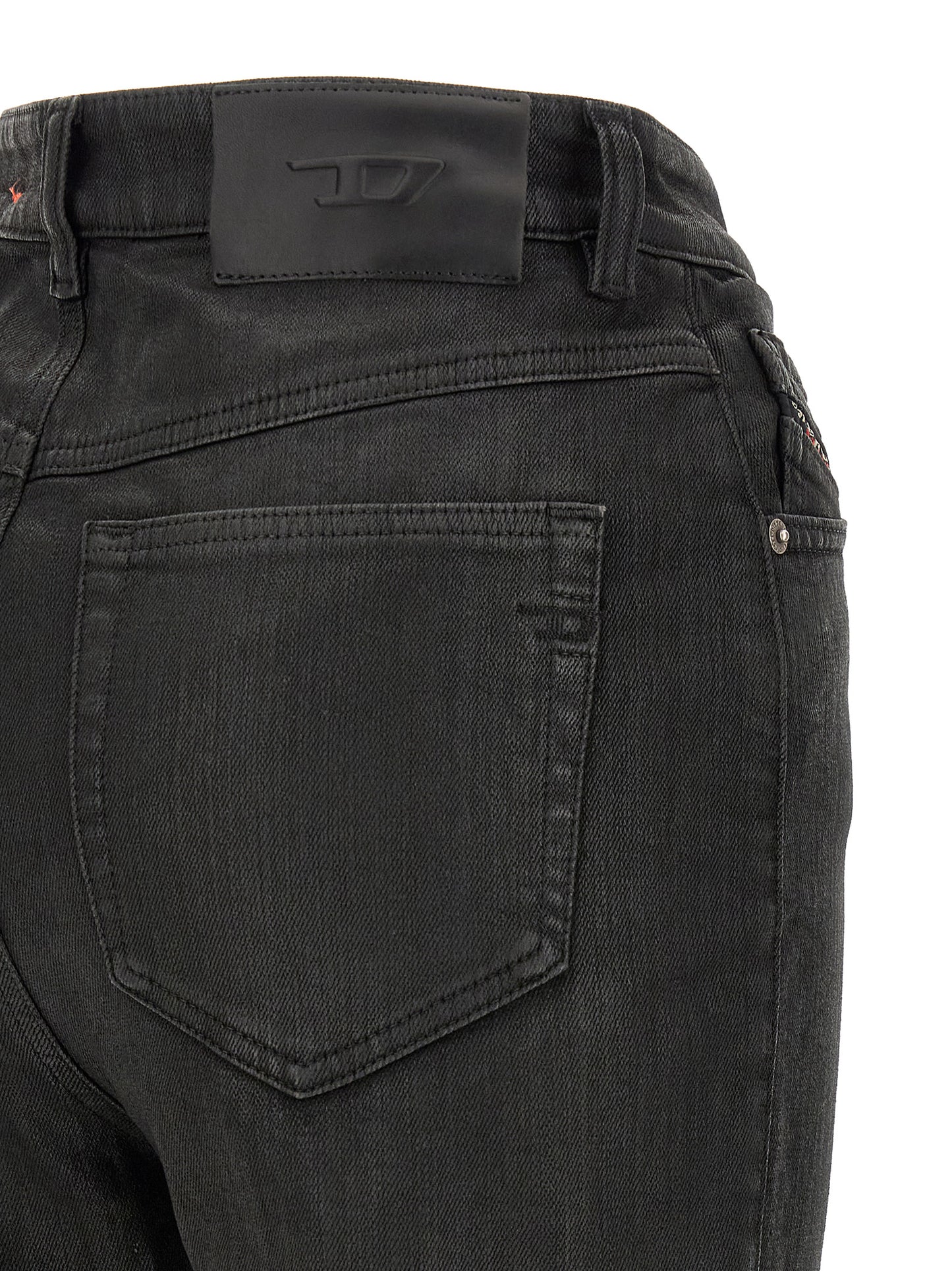 Jean Diesel Slim Fit en Coton Noir - Coupe Anatomique et Taille Haute
