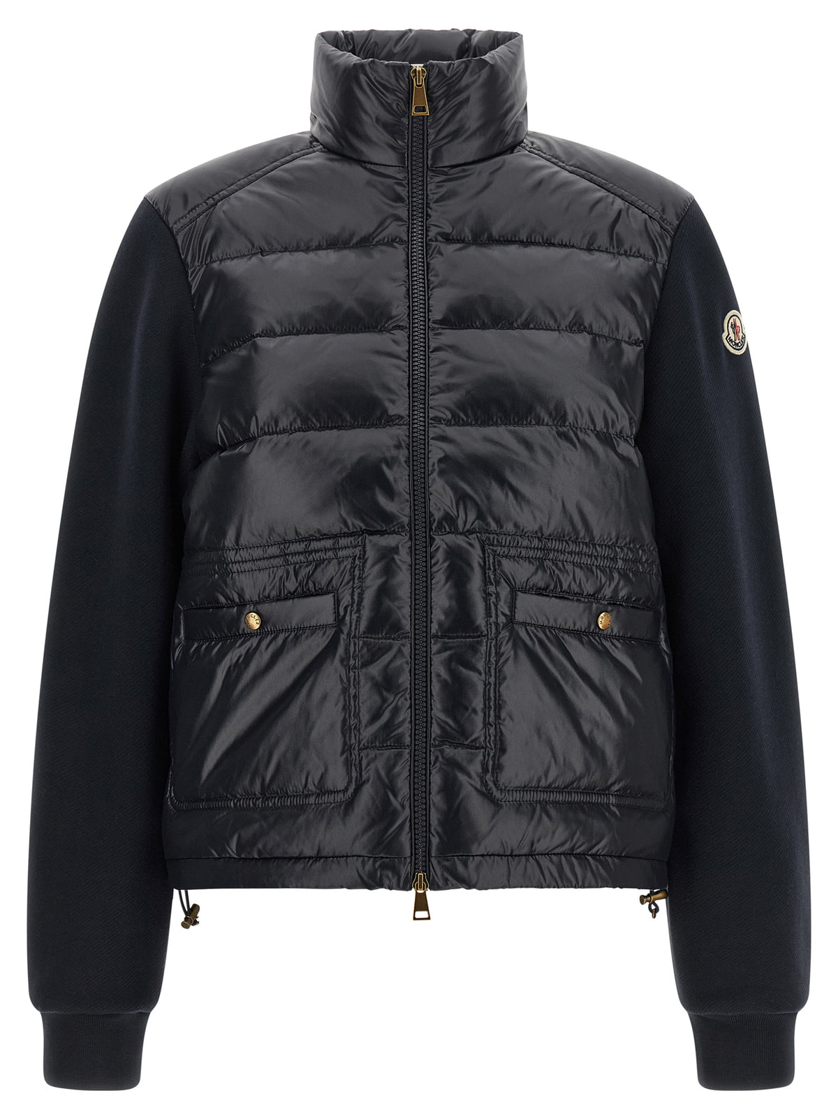 Moncler Cárdigan De Poliamida Azul - Diseño Urbano Y Técnico