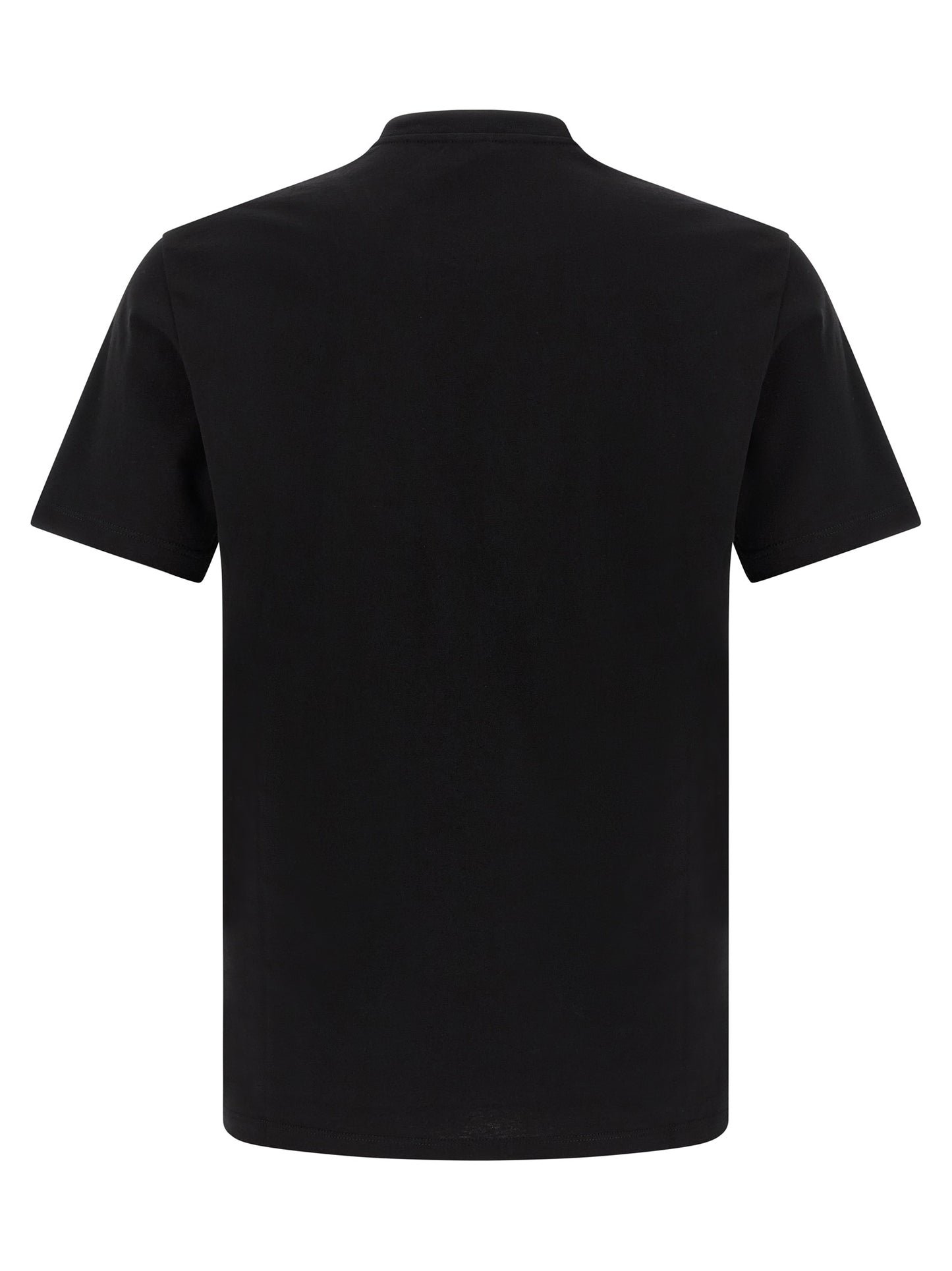 Versace Black Cotton Classic Regular Fit T-Shirt