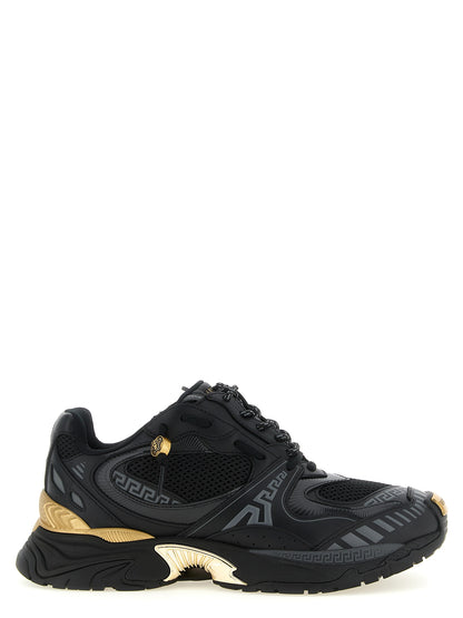Versace Baskets - Cuir de veau multicolore