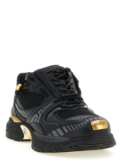 Versace Baskets - Cuir de veau multicolore
