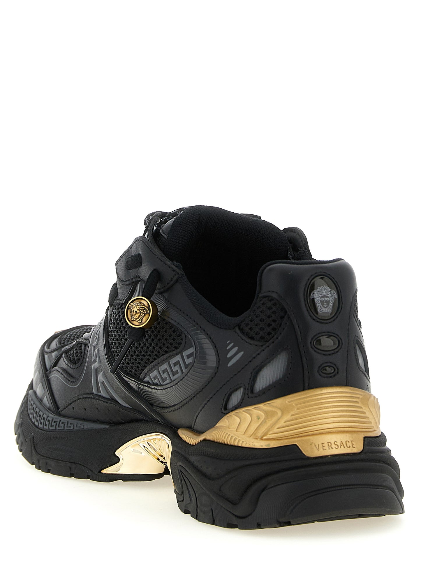Versace Baskets - Cuir de veau multicolore