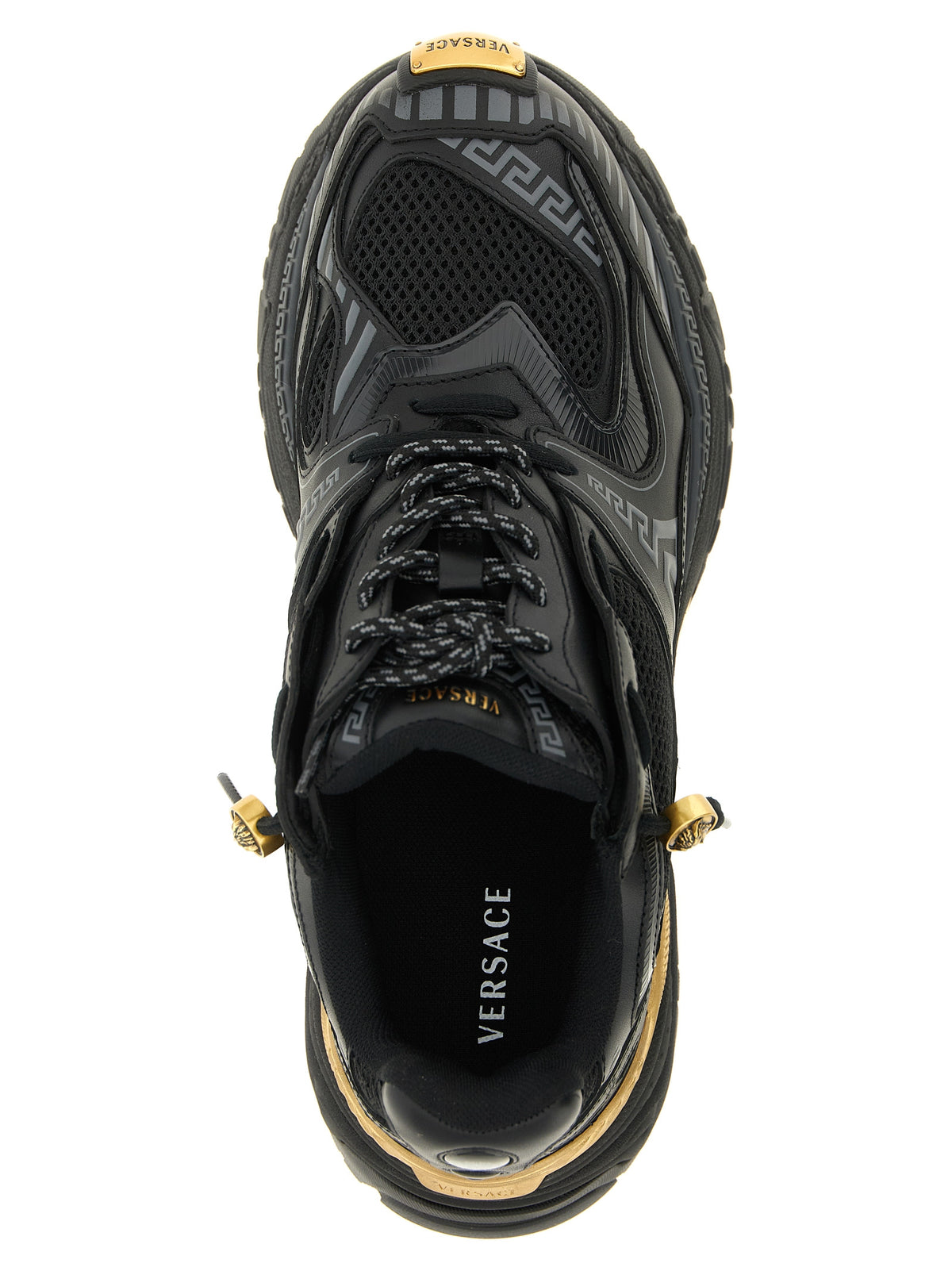 Versace Baskets - Cuir de veau multicolore